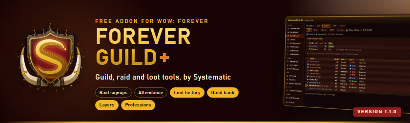ForeverGuild+ — guild, raid and loot tools for WoW: Forever